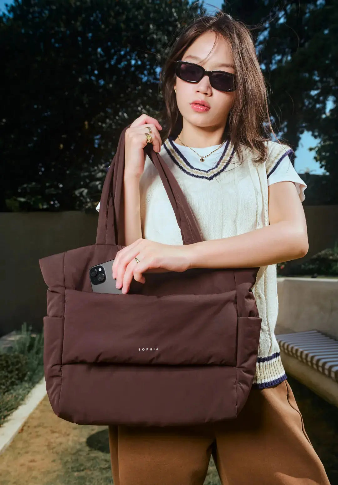 POSH TOTE BAG 2.0 IN CHOCO