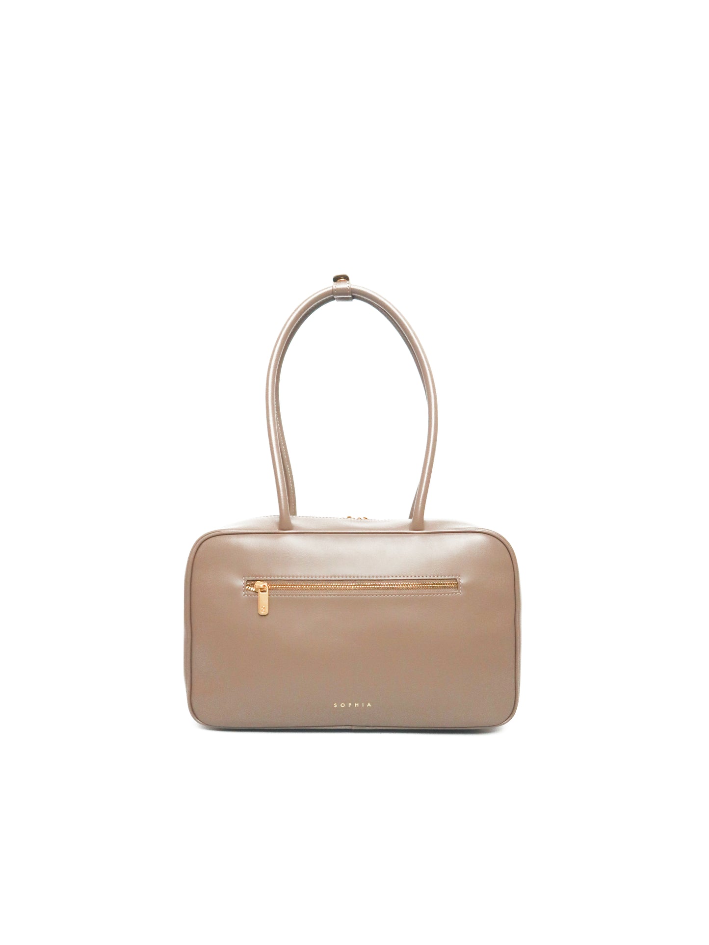 SIGNATURE POCKET M REI TOTE BAG IN TAUPE