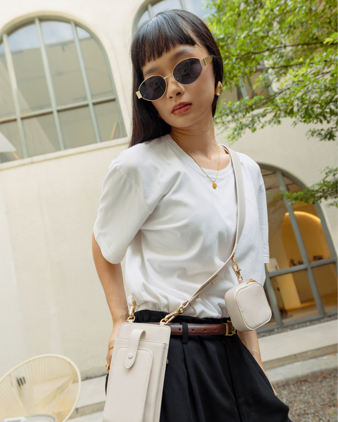 ATHENA PHONE BAG IN OYSTER