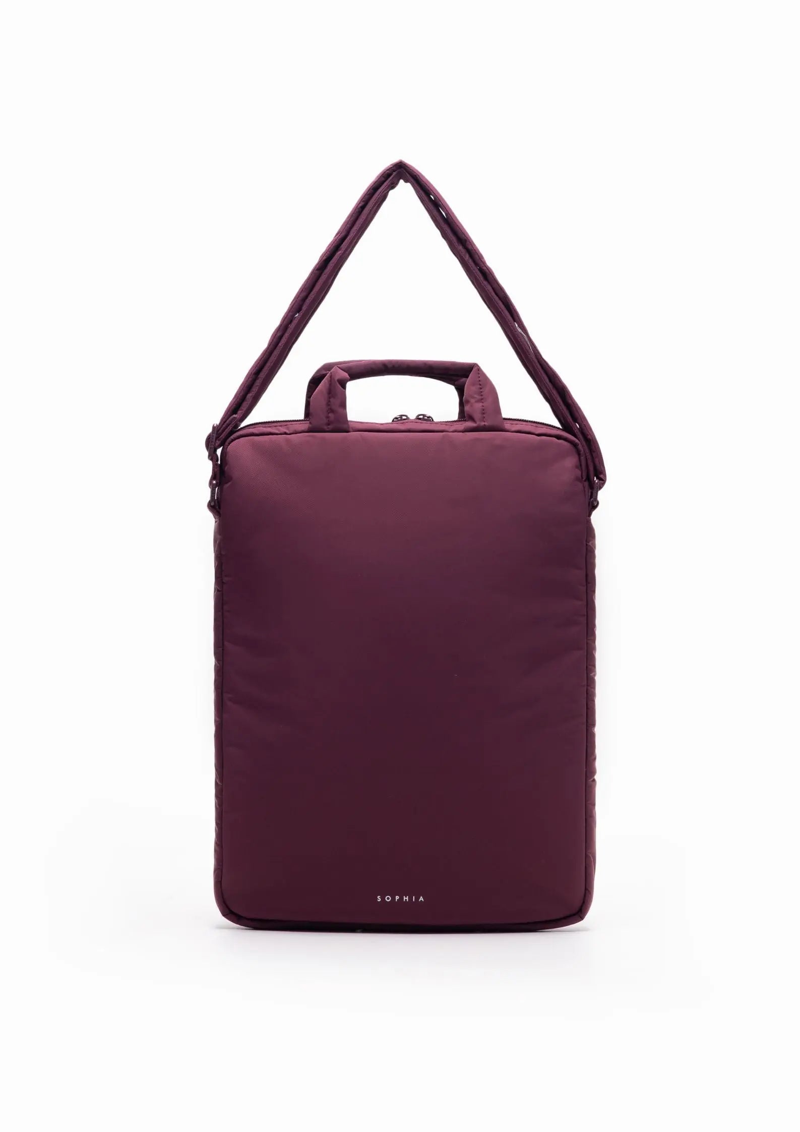 POSH LAPTOP BAG IN WINE The Sophia Label