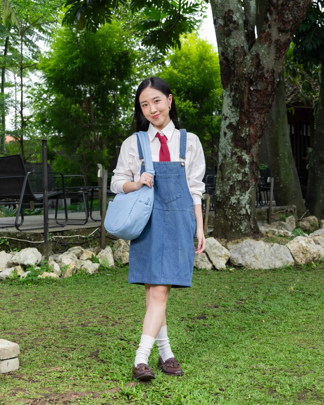 SIGNATURE POCKET CROSSBODY BAG IN POSH MISTY TSL Singapore