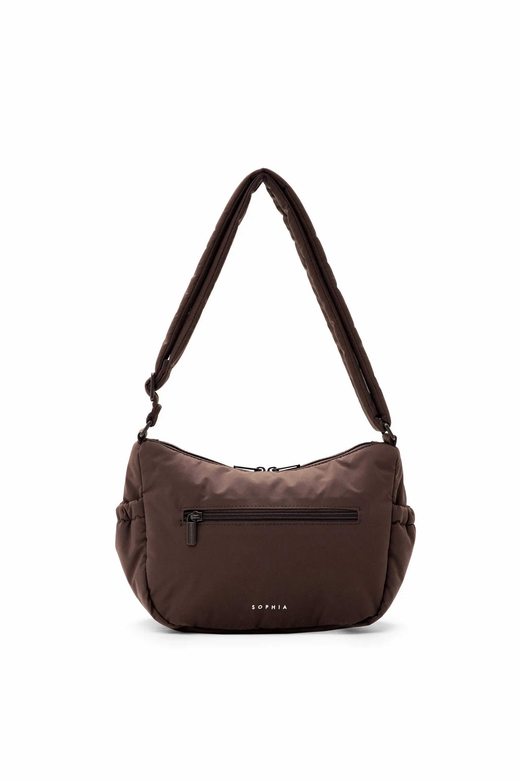 MINI SIGNATURE POCKET CROSSBODY BAG IN COSY LUXE CACAO
