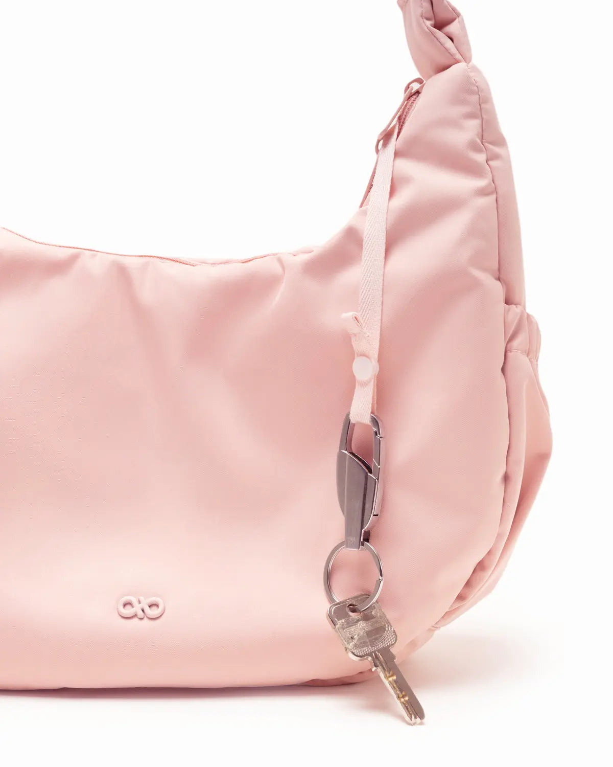 L COSY LUXE CRESCENT BAG IN BLUSH The Sophia Label
