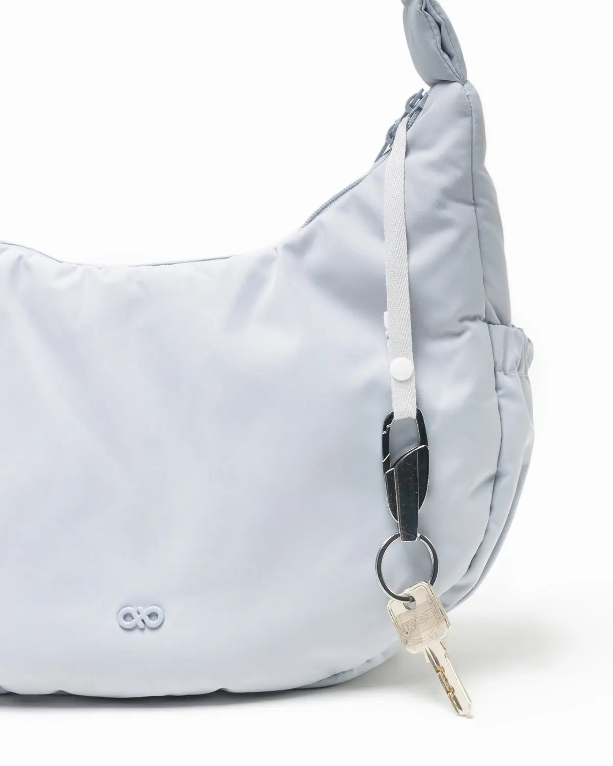 L COSY LUXE CRESCENT BAG IN FROST The Sophia Label