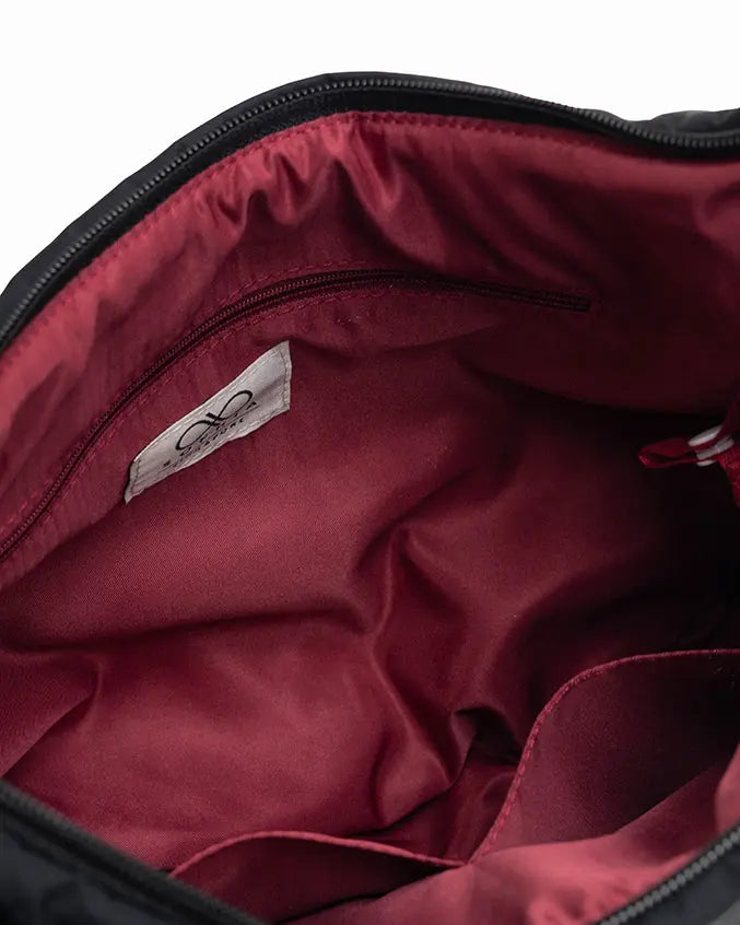 XL POSH CRESCENT BAG IN JET BLACK TSL Singapore