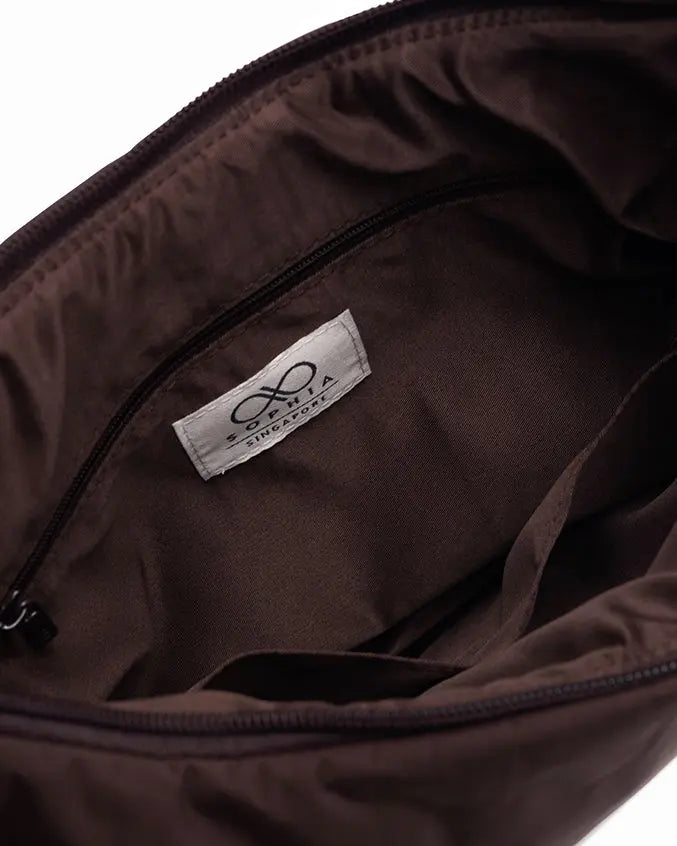 L POSH CRESCENT BAG IN CHOCO TSL Singapore