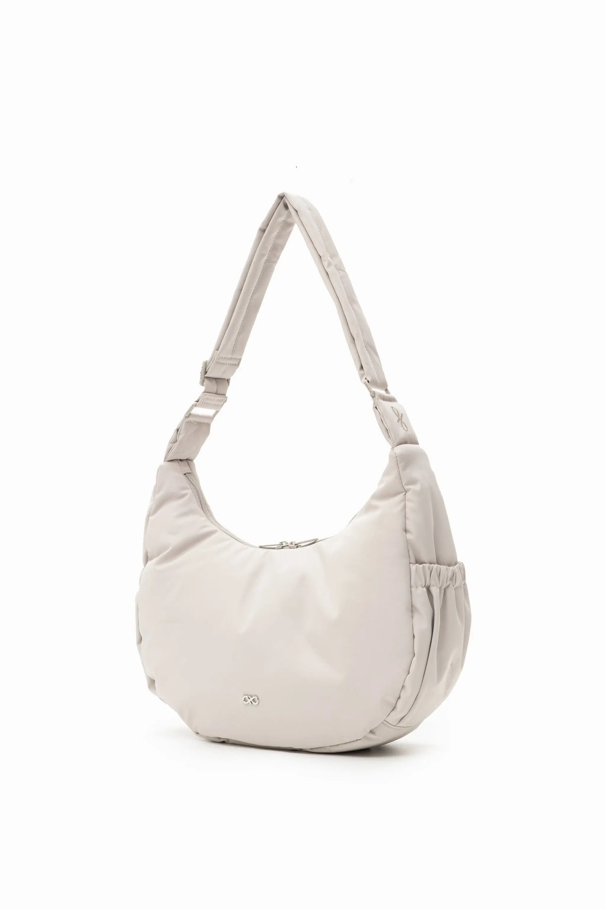 COSY LUXE L CRESCENT BAG 2.0 IN DOVE GREY