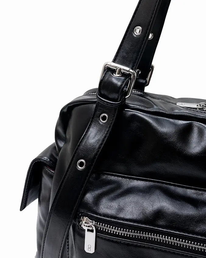 The Sophia Label - EVERYDAY CITY TOTE BAG IN PANTHER BLACK