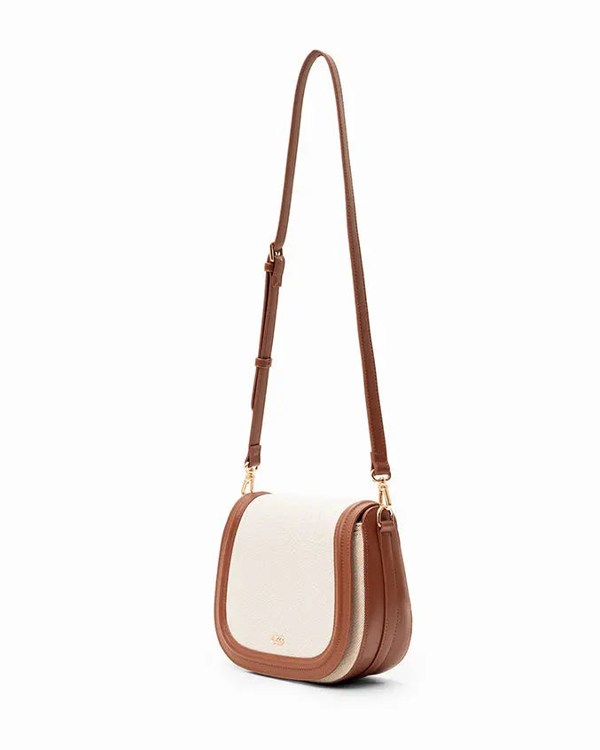 CALLY CANVAS SADDLE CROSSBODY BAG - The Sophia Label