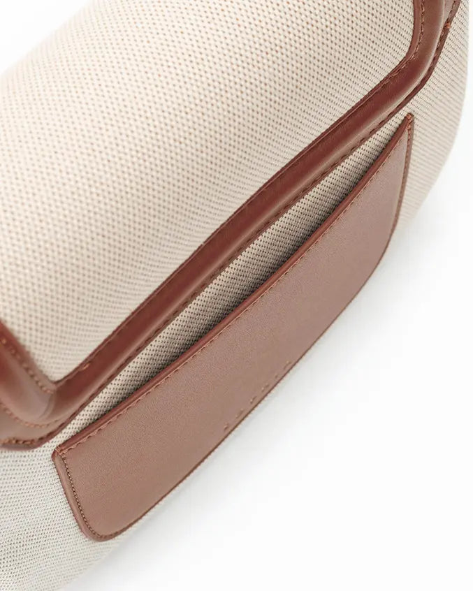 CALLY CANVAS SADDLE CROSSBODY BAG - The Sophia Label