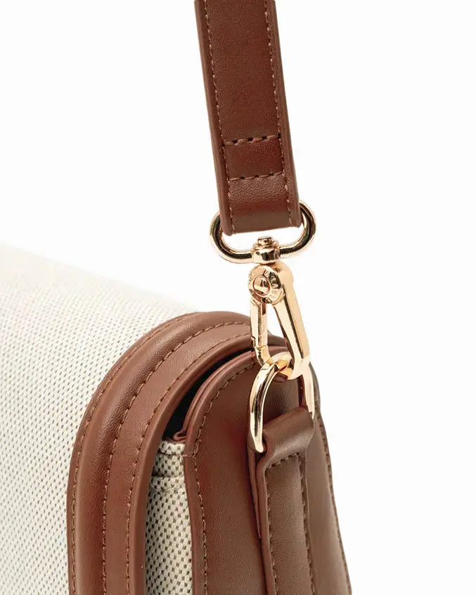 CALLY CANVAS SADDLE CROSSBODY BAG - The Sophia Label