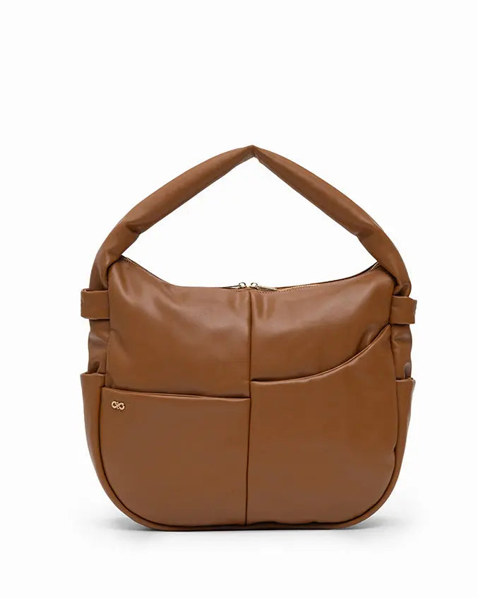 SIGNATURE POCKET SLOUCHY HOBO IN CAMEL TSL Singapore