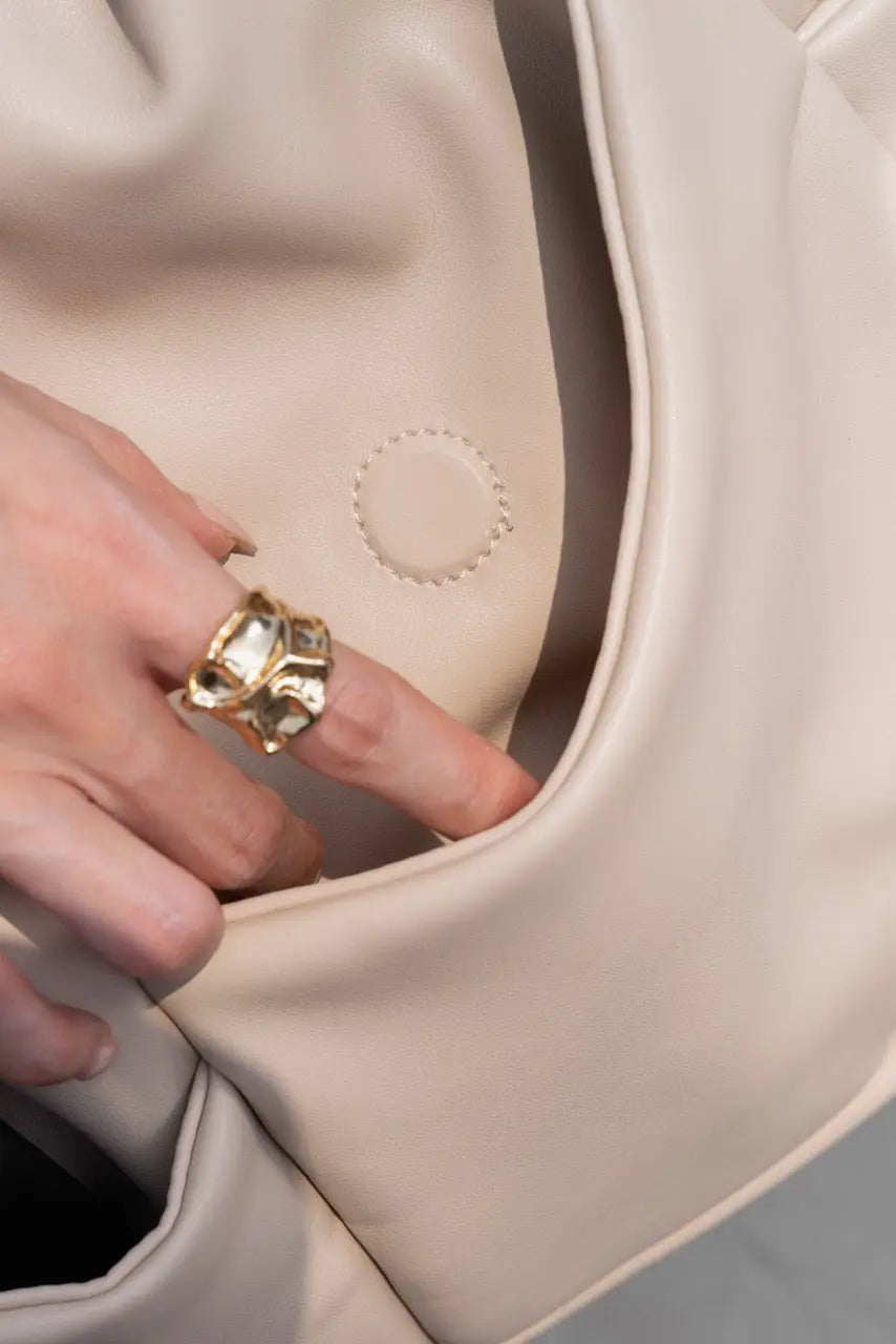 SIGNATURE POCKET SLOUCHY HOBO IN CHALK TSL Singapore