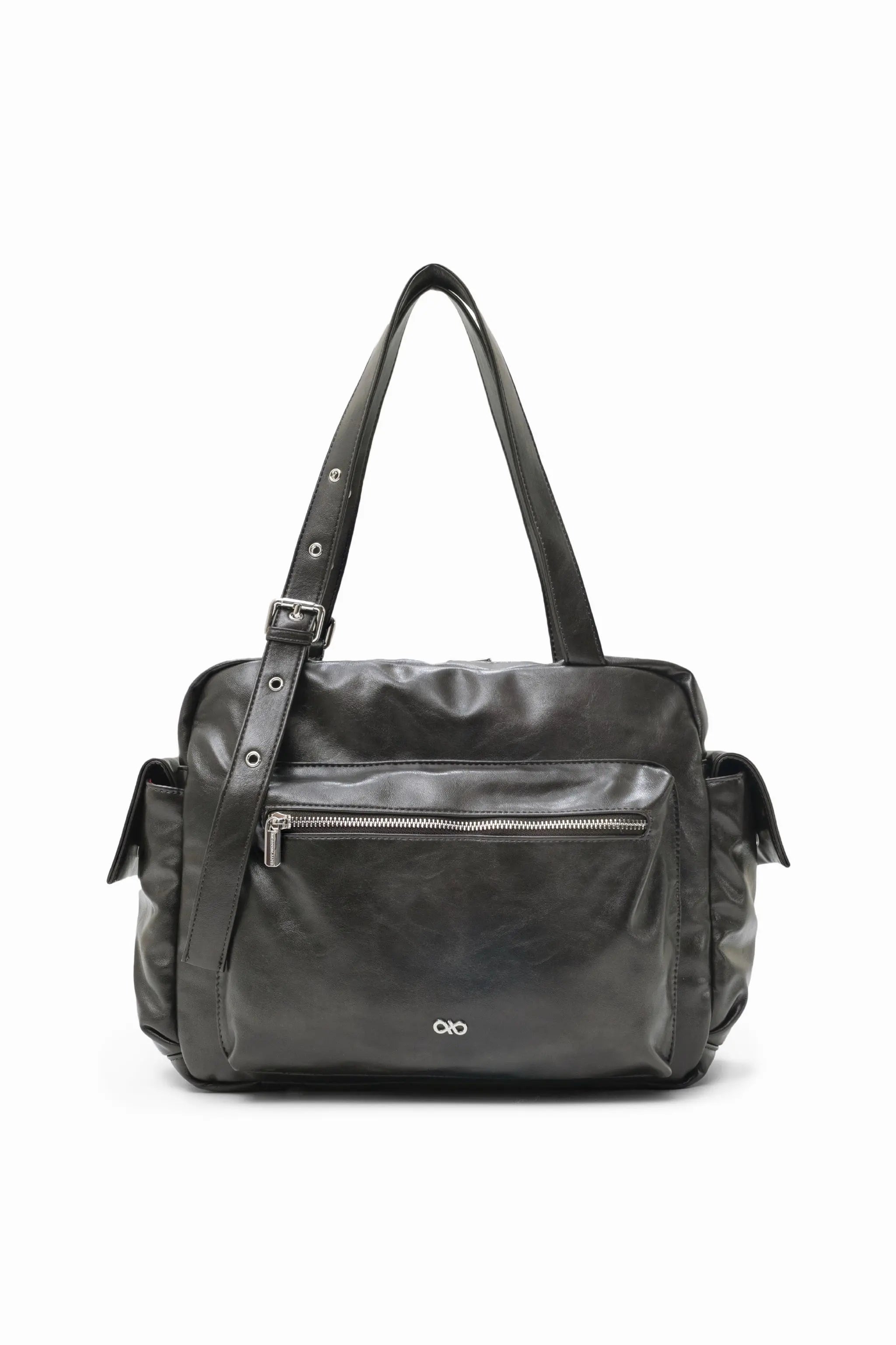 EVERYDAY CITY TOTE BAG IN OBSIDIAN GREY
