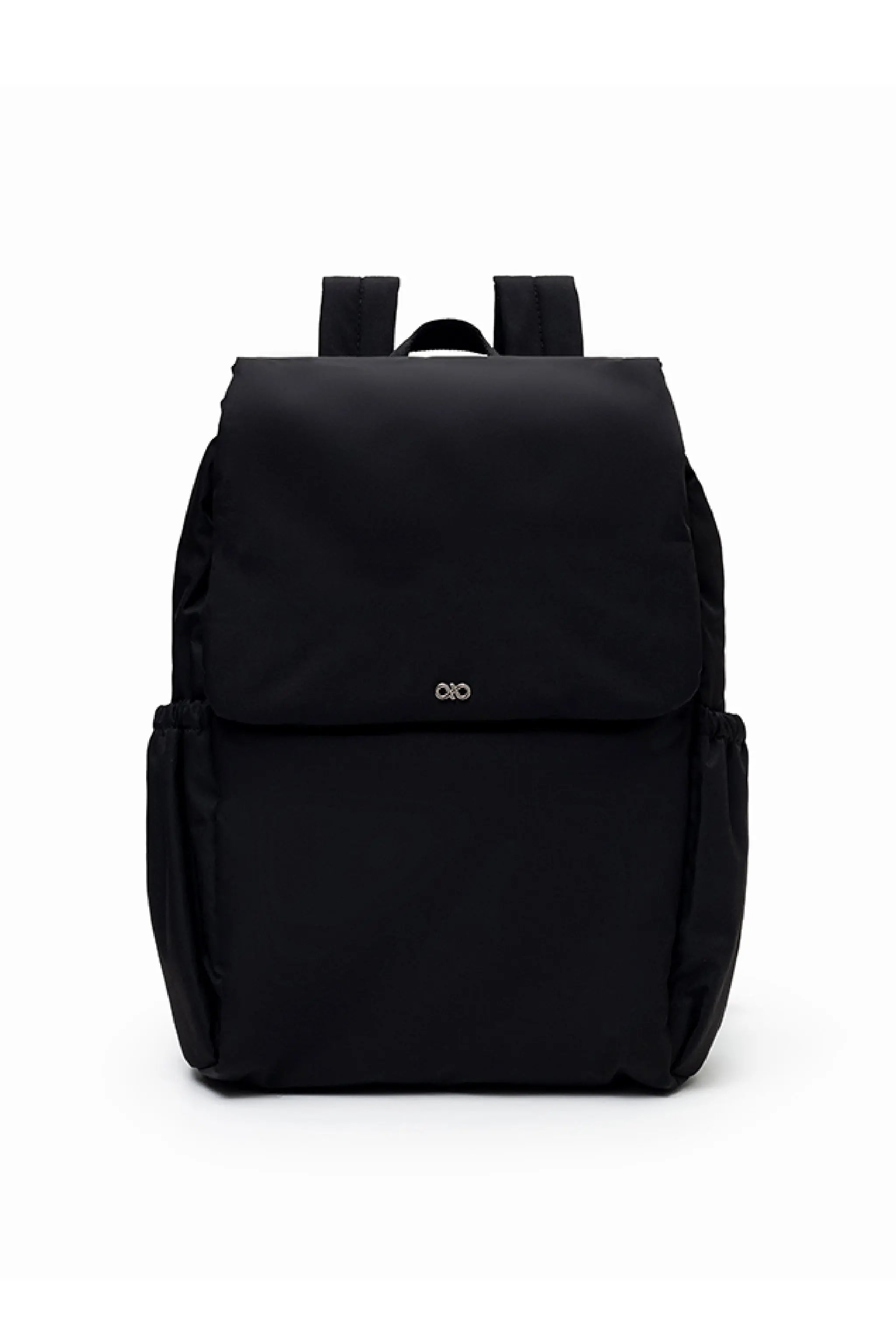 COSY LUXE UTILITY BACKPACK IN JET BLACK