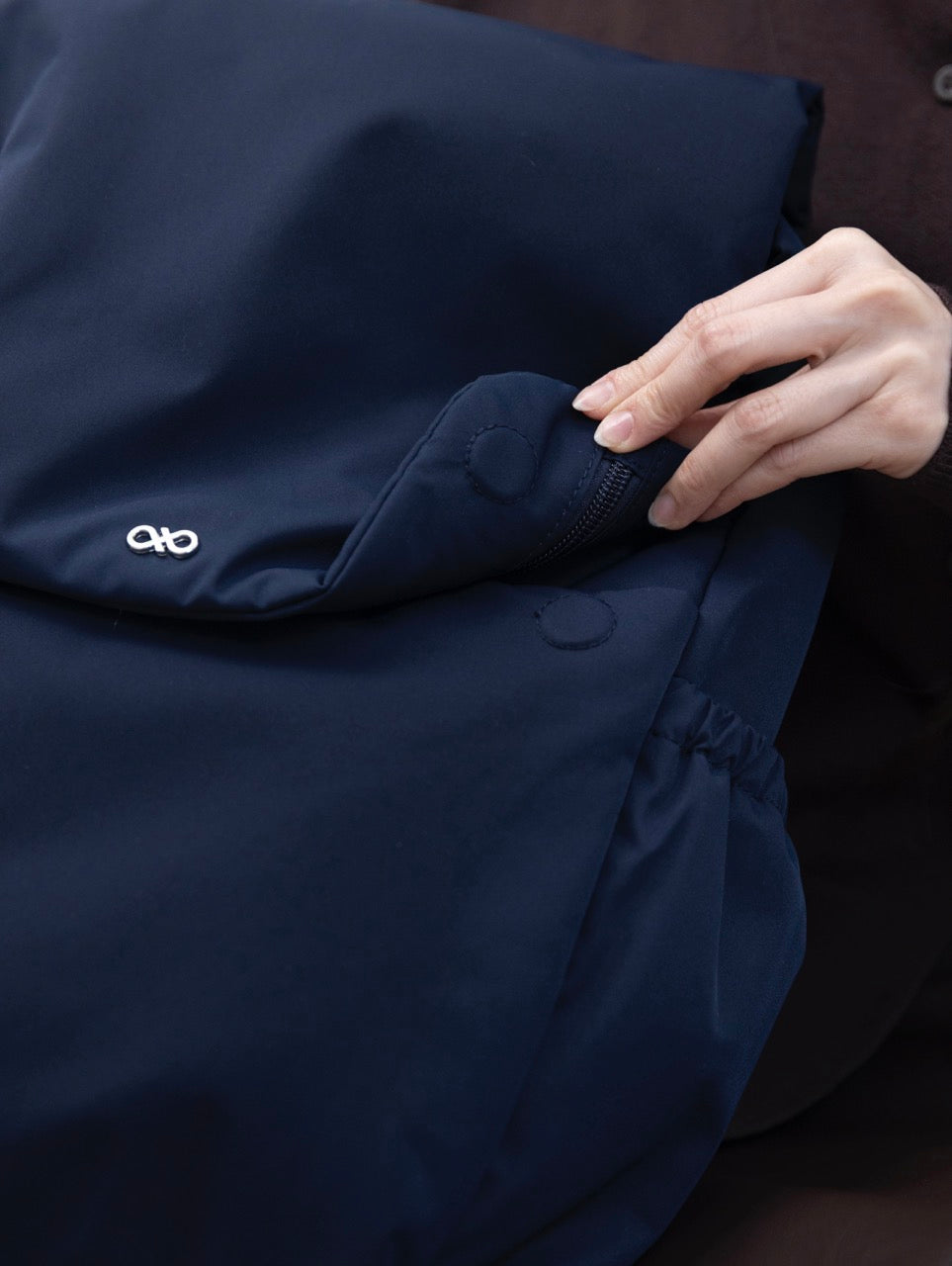 COSY LUXE UTILITY BACKPACK IN MIDNIGHT