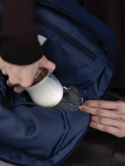 COSY LUXE UTILITY BACKPACK IN MIDNIGHT