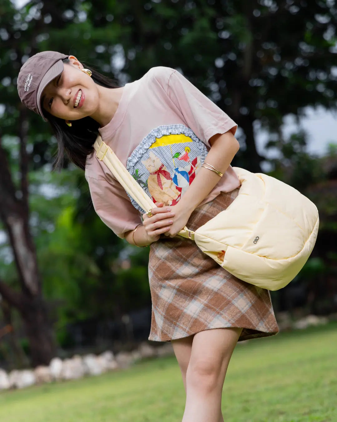 SIGNATURE POCKET CROSSBODY BAG IN POSH MELLOW TSL Singapore