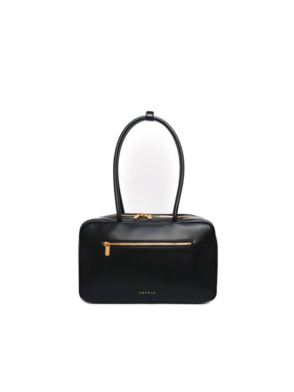 SIGNATURE POCKET M REI TOTE BAG IN BLACK