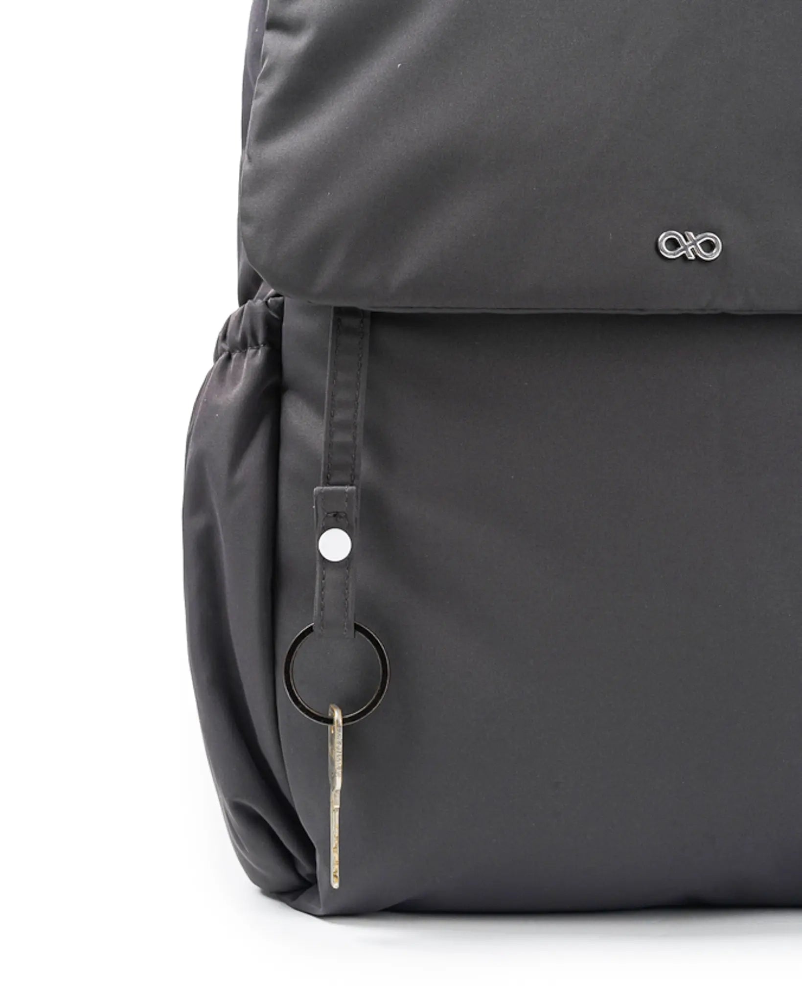 COSY LUXE UTILITY BACKPACK IN CHARCOAL TSL Singapore