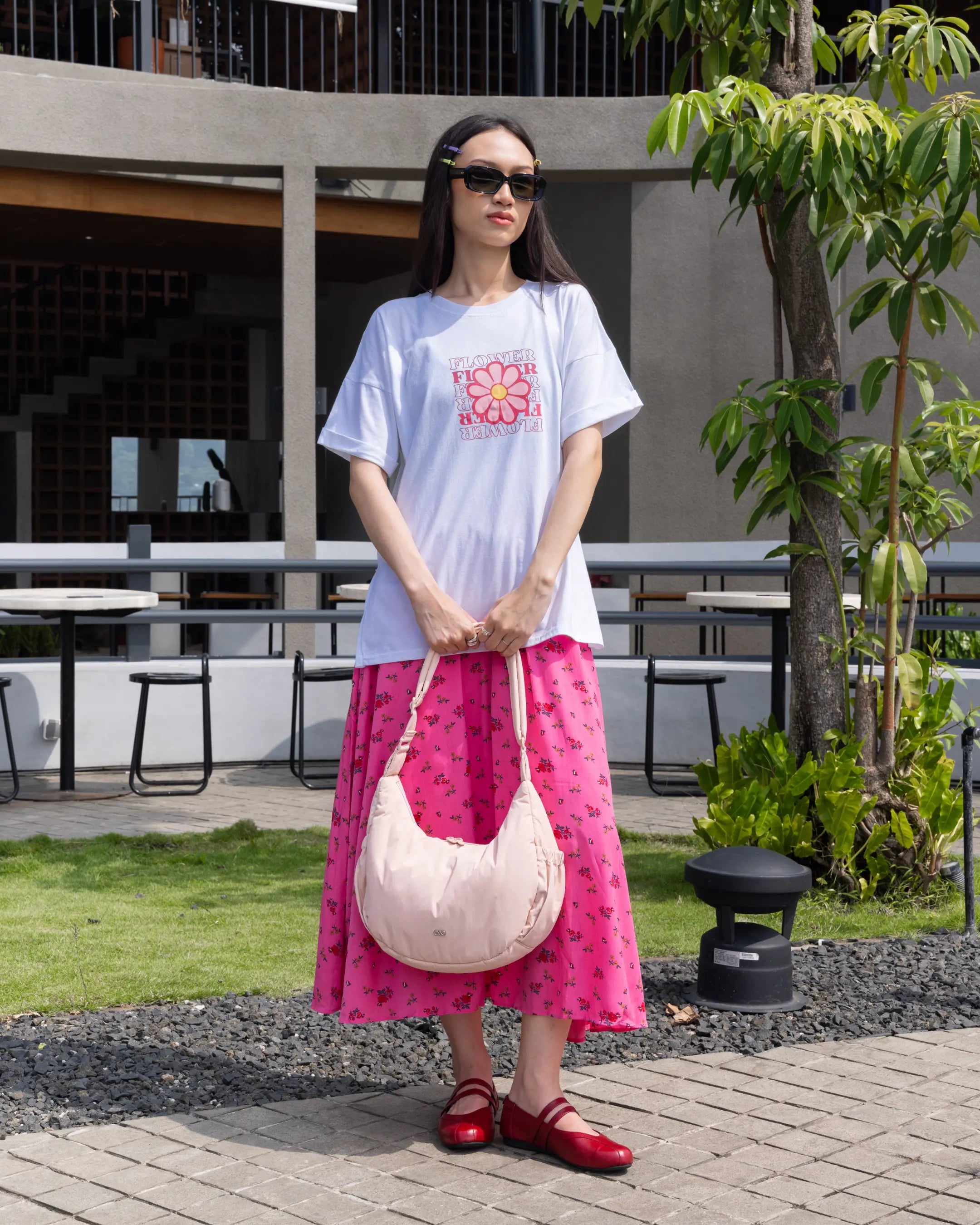 L POSH CRESCENT BAG IN BLISS TSL Singapore