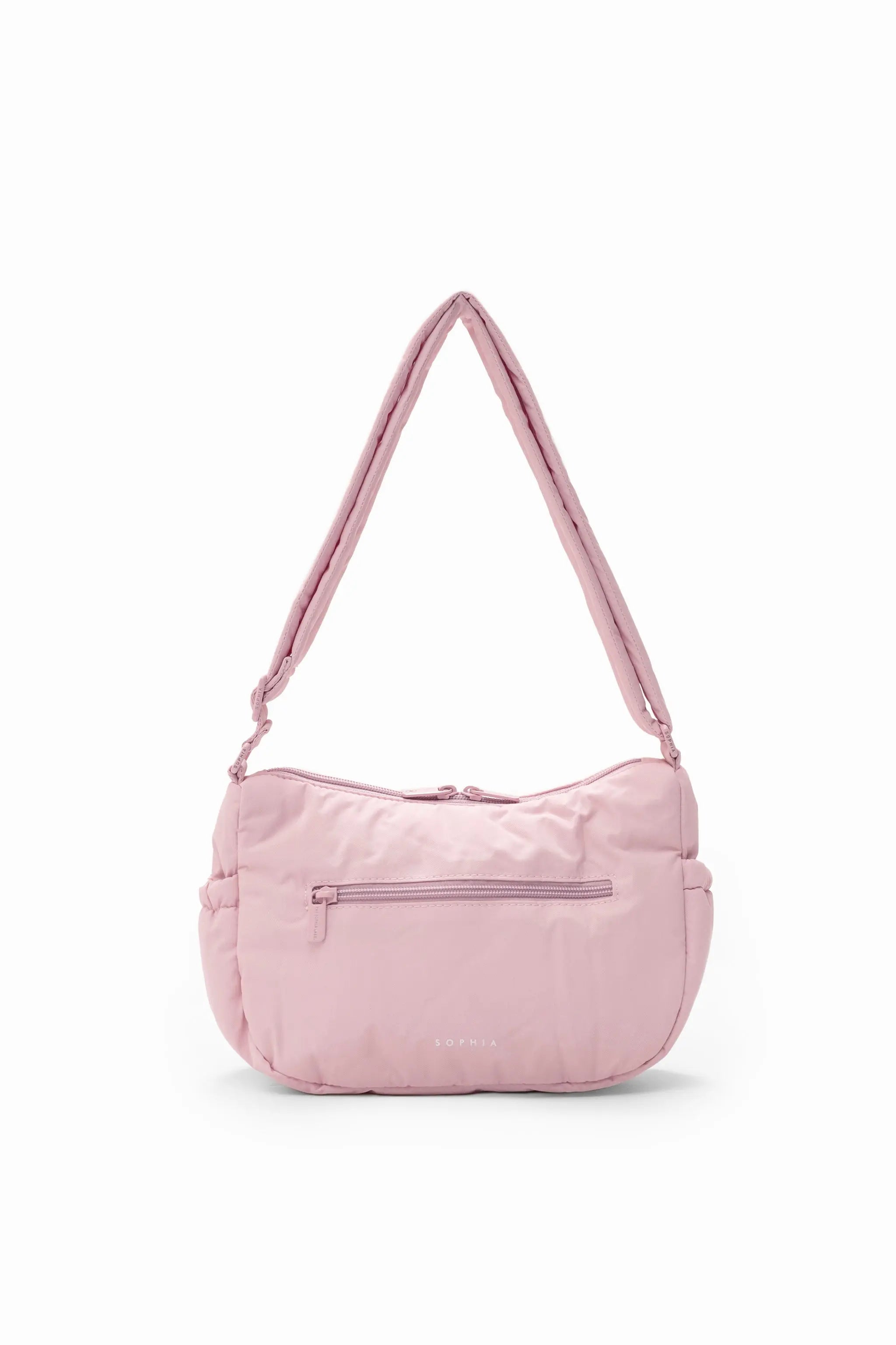 MINI SIGNATURE POCKET CROSSBODY BAG IN POSH BLOOM PINK 