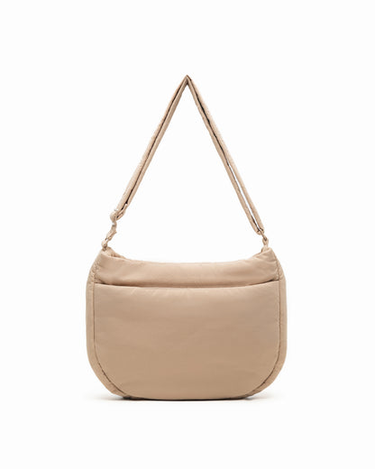 COSY PUFFY CROSSBODY BAG IN MOCHA