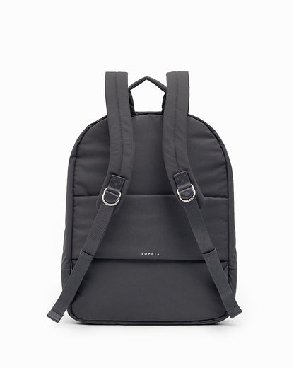 COSY LUXE XL COMMUTER BACKPACK IN CHARCOAL