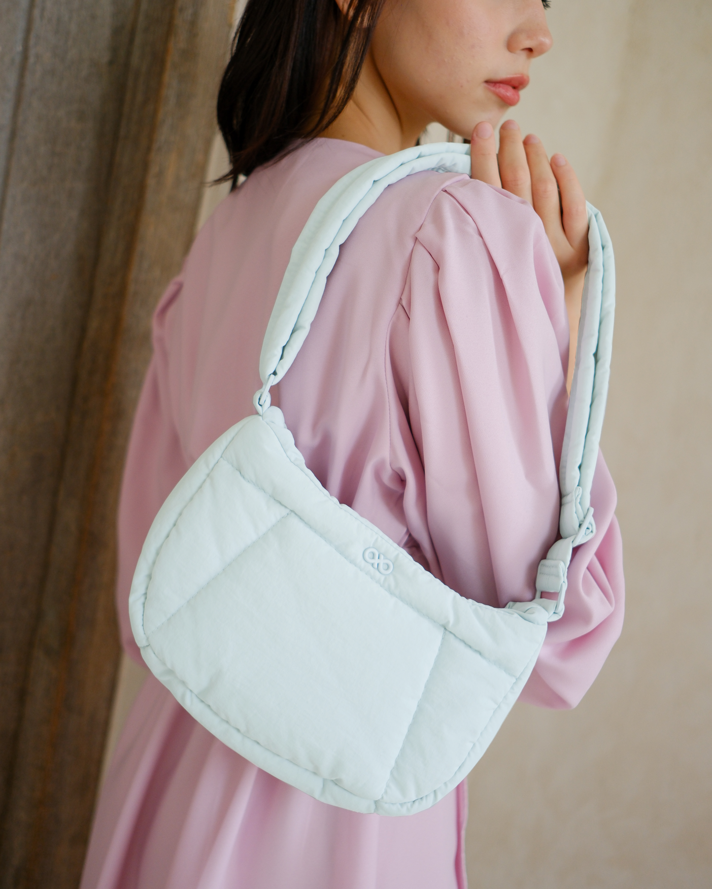 MINI COSY PUFFY CROSSBODY BAG IN GLACIER