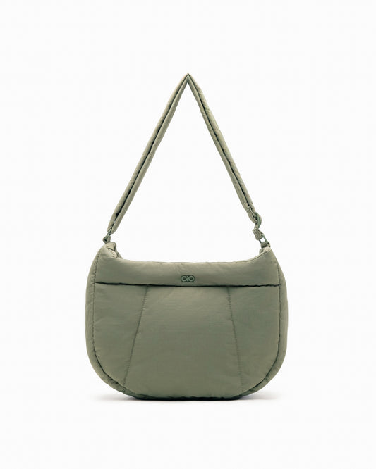 COSY PUFFY CROSSBODY BAG IN PINE