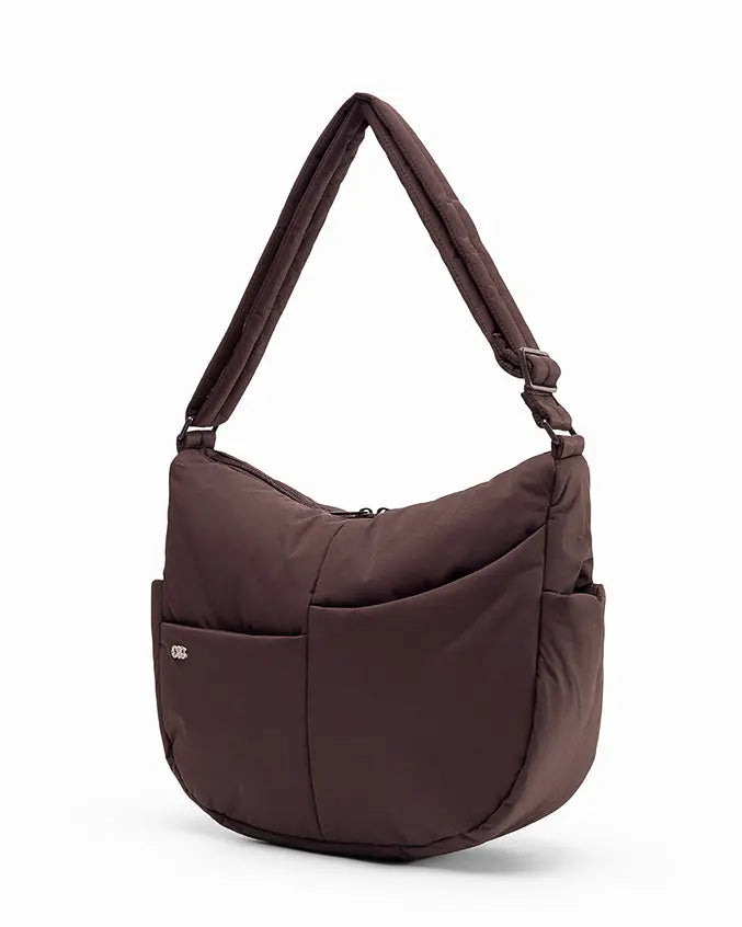 SIGNATURE POCKET CROSSBODY BAG IN POSH CHOCO TSL Singapore