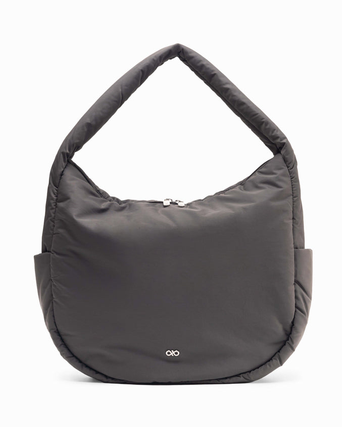 POSH SLOUCHY HOBO IN GRAPHITE