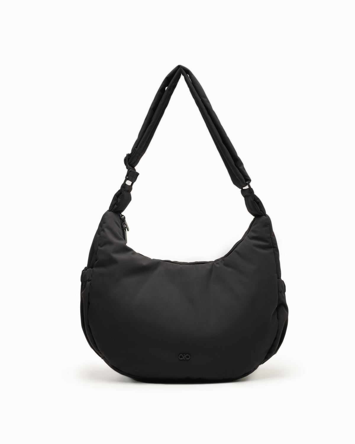 L COSY LUXE CRESCENT BAG JET BLACK