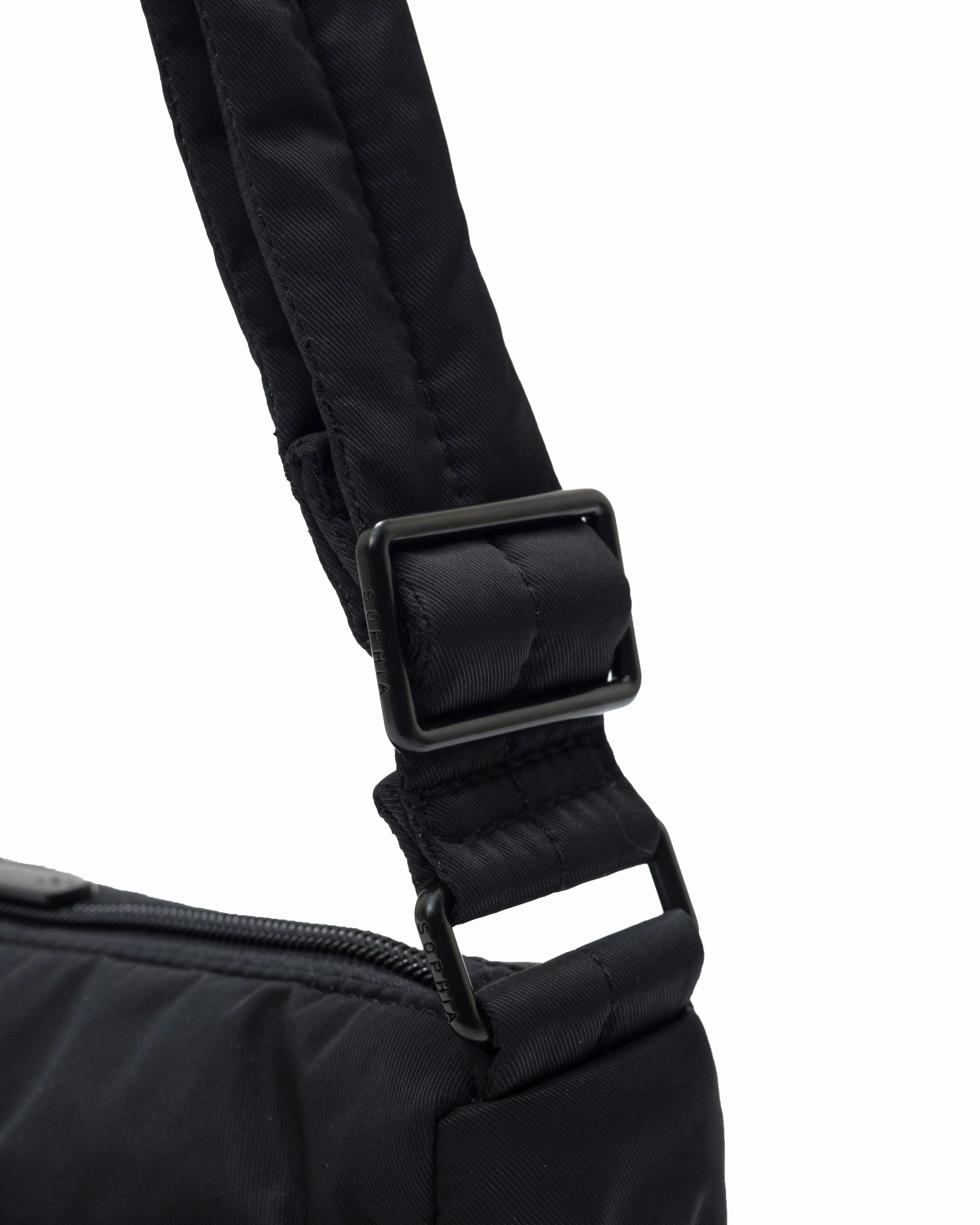 MINI SIGNATURE POCKET CROSSBODY BAG IN POSH JET BLACK 