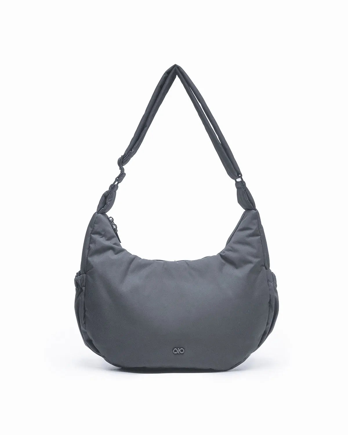 L COSY LUXE CRESCENT BAG CHARCOAL The Sophia Label