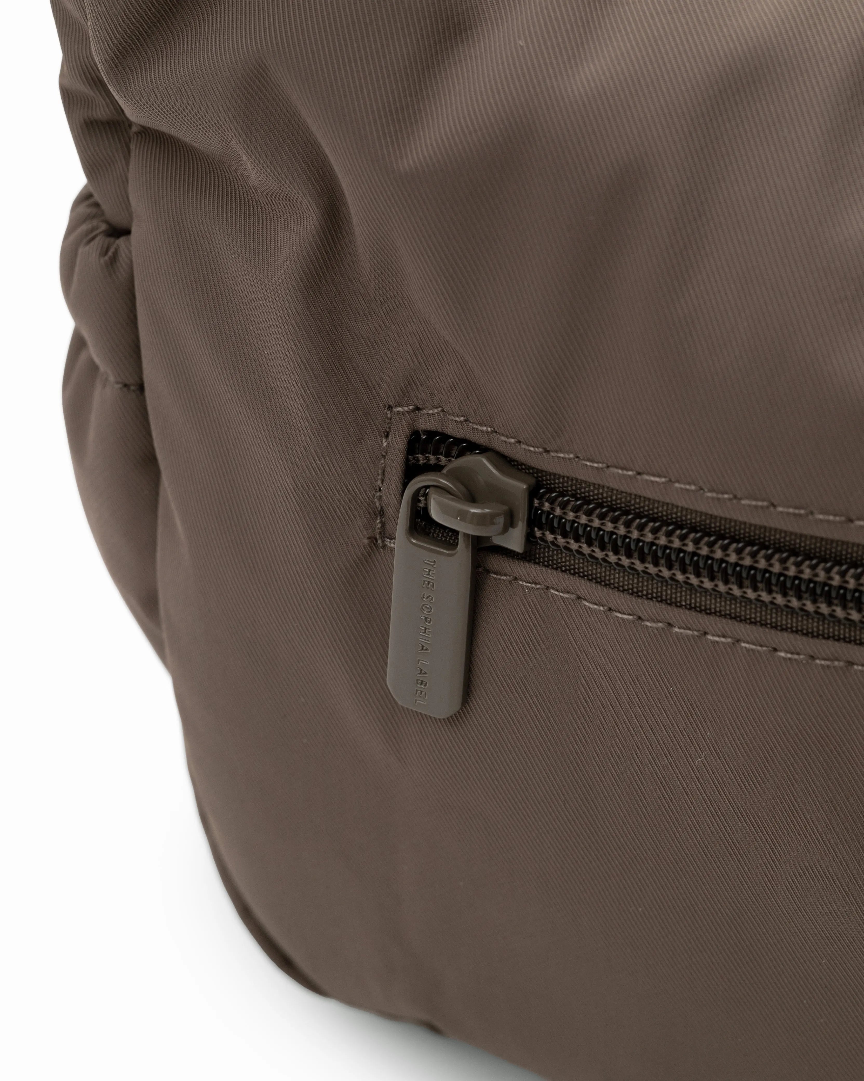 MINI SIGNATURE POCKET CROSSBODY BAG IN POSH TAUPE 