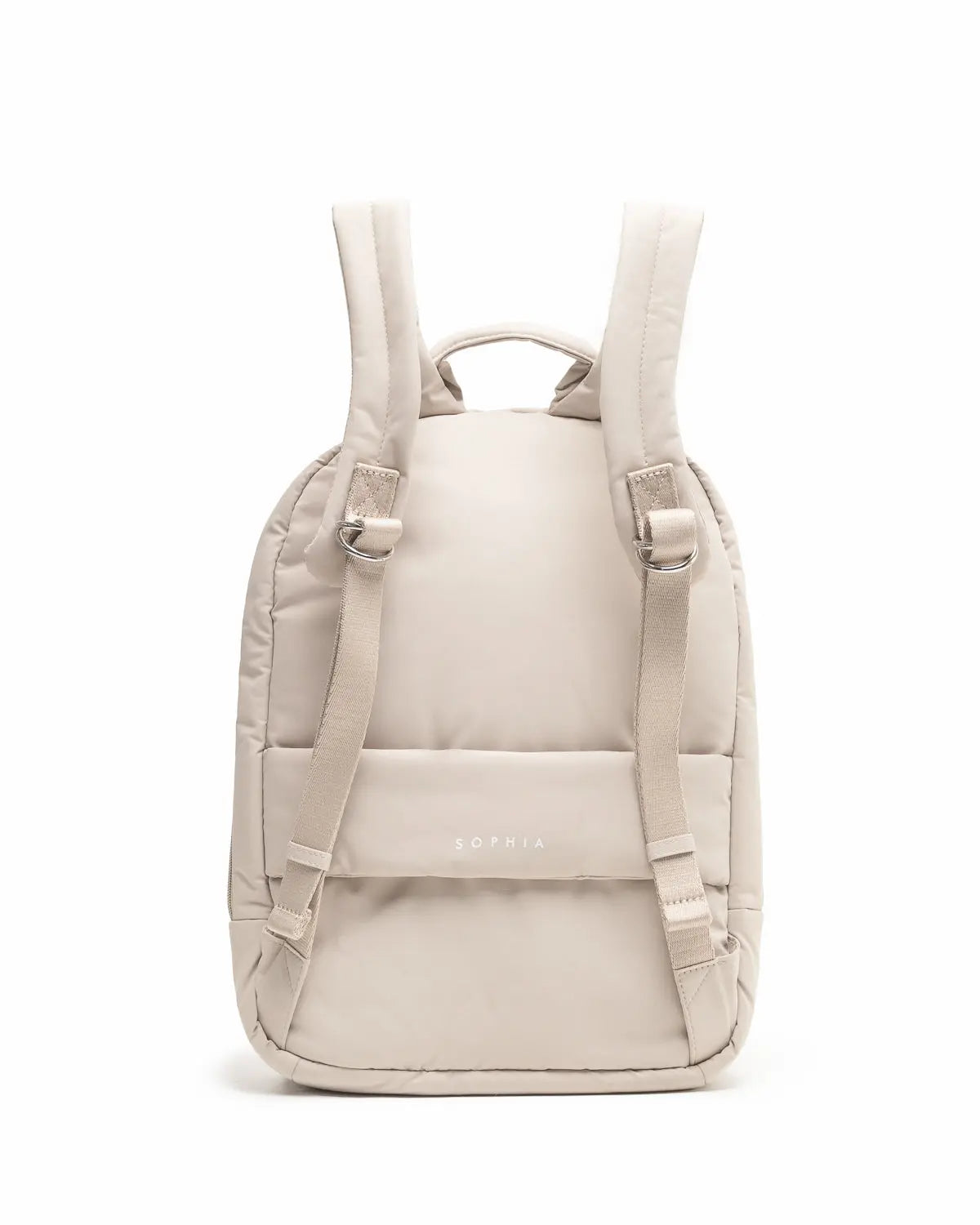 COSY LUXE COMMUTER BACKPACK IN OAT The Sophia Label