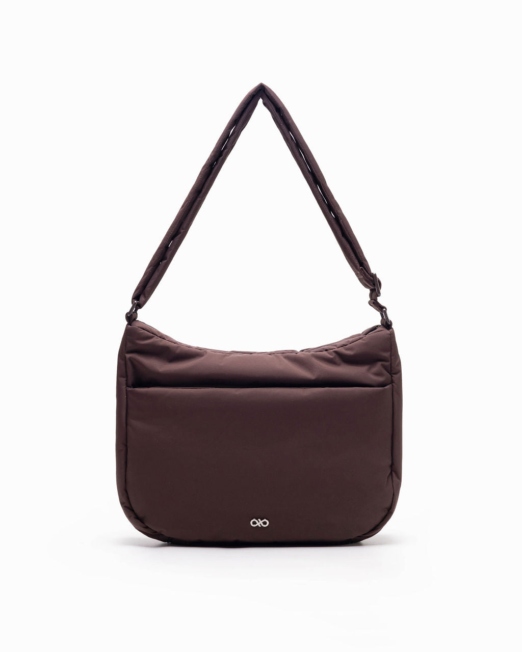 POSH PUFFY CROSSBODY BAG IN CHOCOLATE