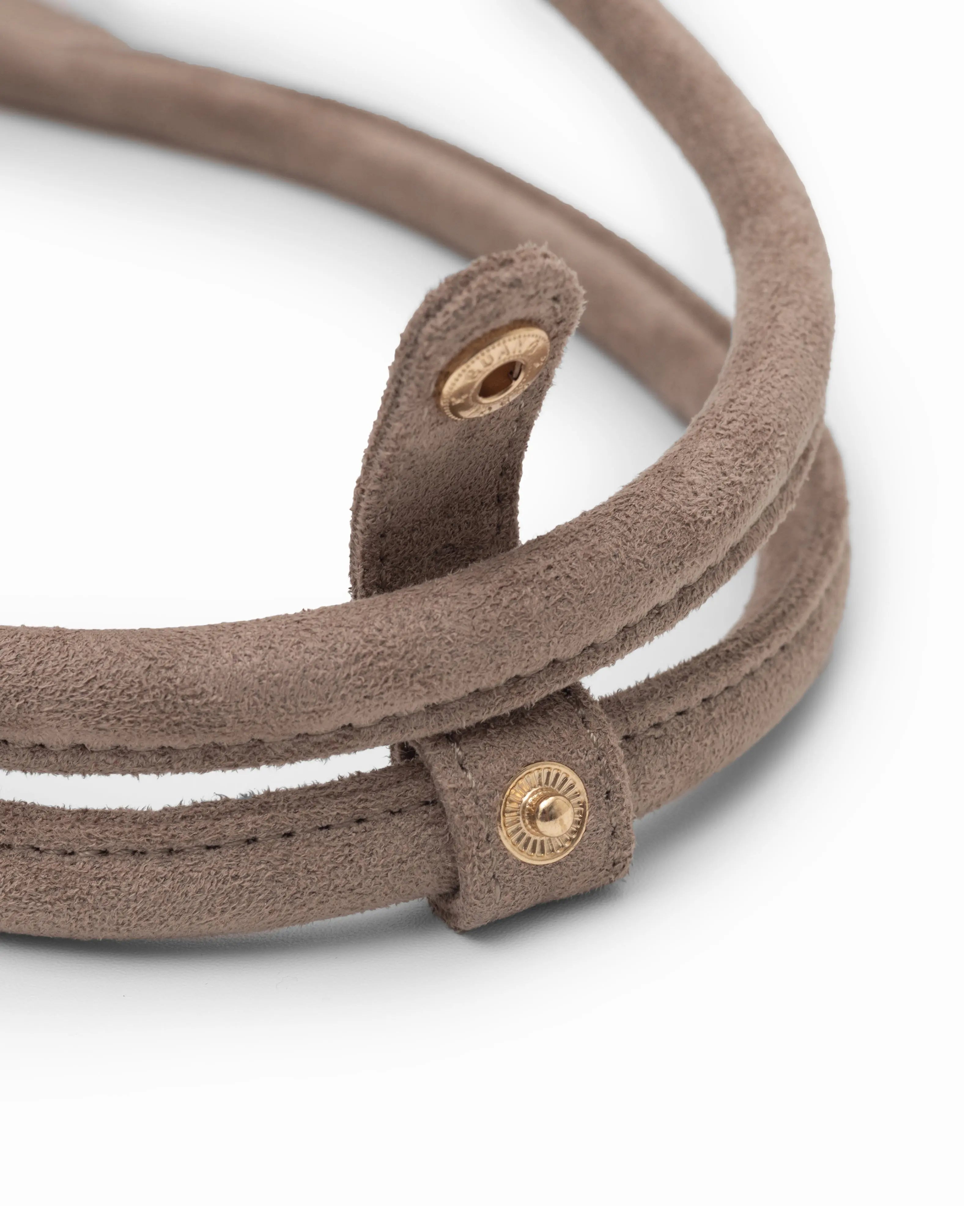 VALENTINA SUEDE BAGUETTE BAG IN DUNE TSL Singapore