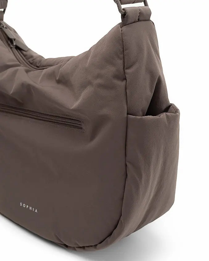 SIGNATURE POCKET CROSSBODY BAG IN POSH TAUPE TSL Singapore