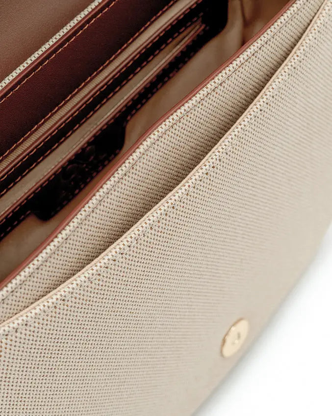 CALLY CANVAS SADDLE CROSSBODY BAG - The Sophia Label