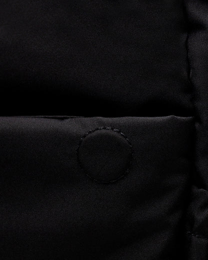 COSY LUXE UTILITY BACKPACK IN JET BLACK