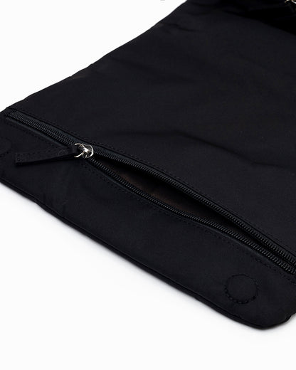 COSY LUXE UTILITY BACKPACK IN JET BLACK