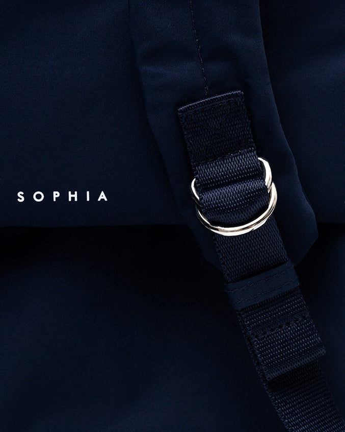 COSY LUXE UTILITY BACKPACK IN MIDNIGHT