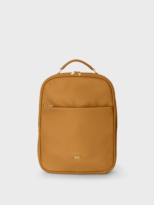 RHEA MAGIC LAPTOP BACKPACK IN CAMEL