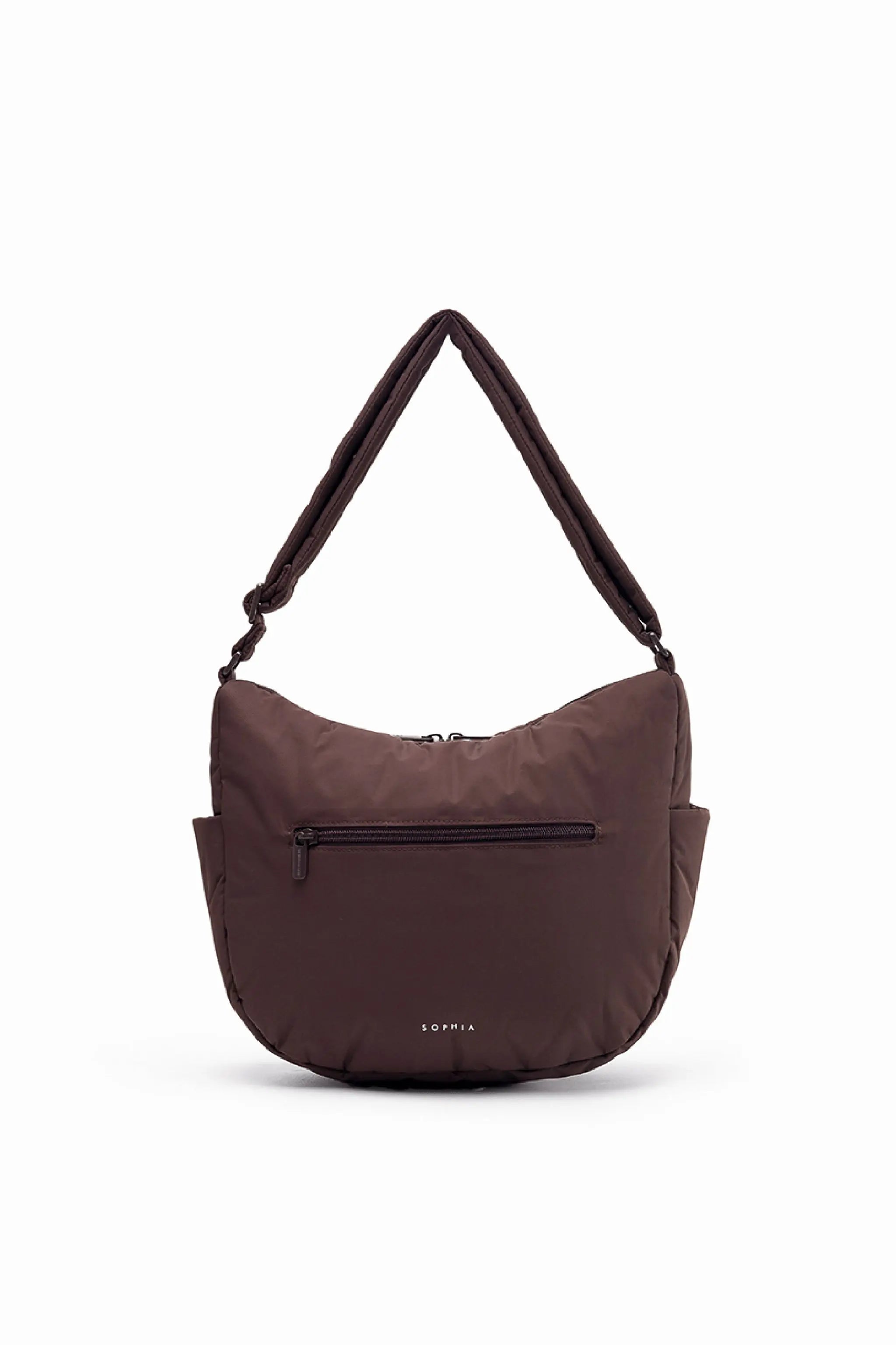 SIGNATURE POCKET CROSSBODY BAG IN POSH CHOCO 