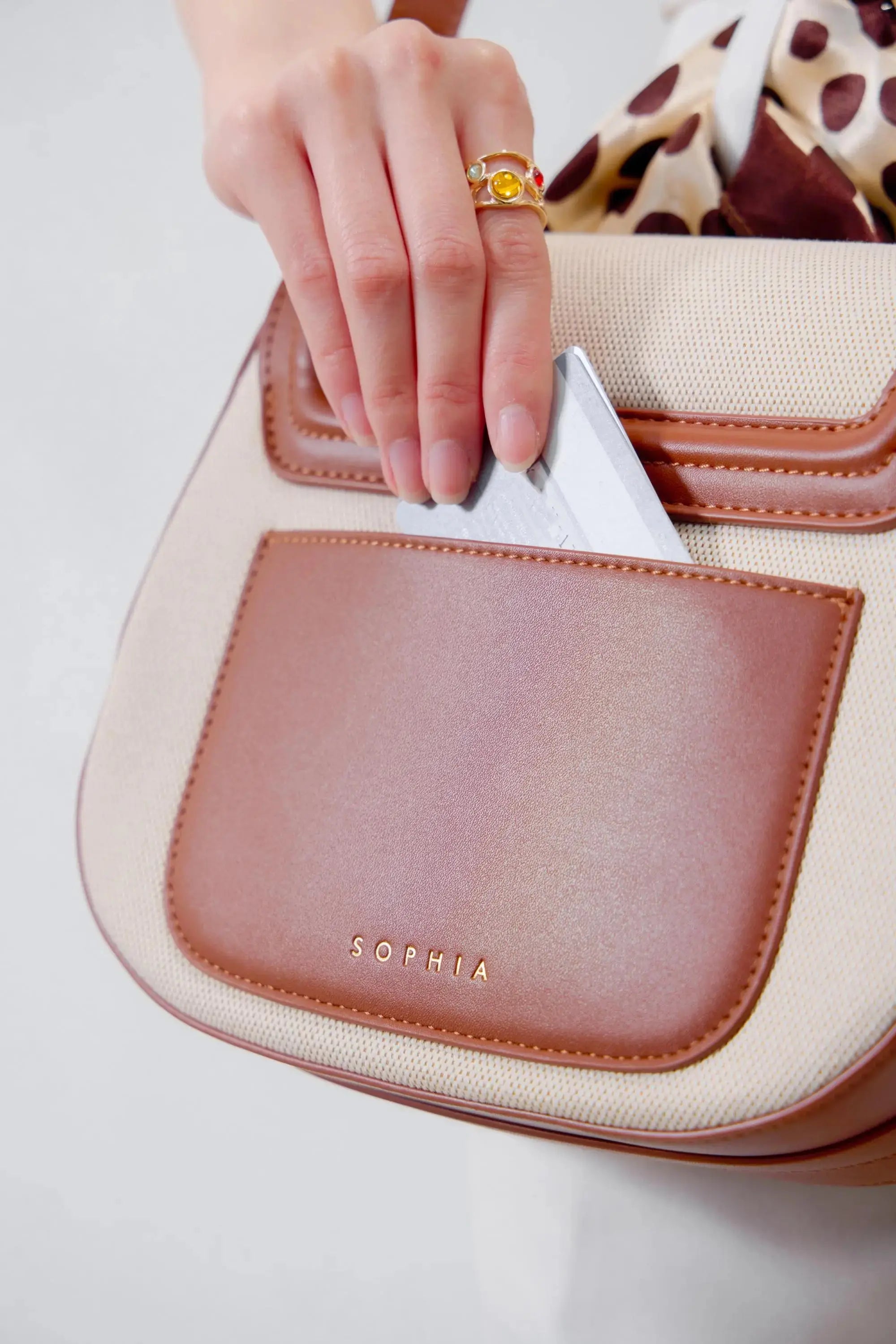 CALLY CANVAS SADDLE CROSSBODY BAG - The Sophia Label