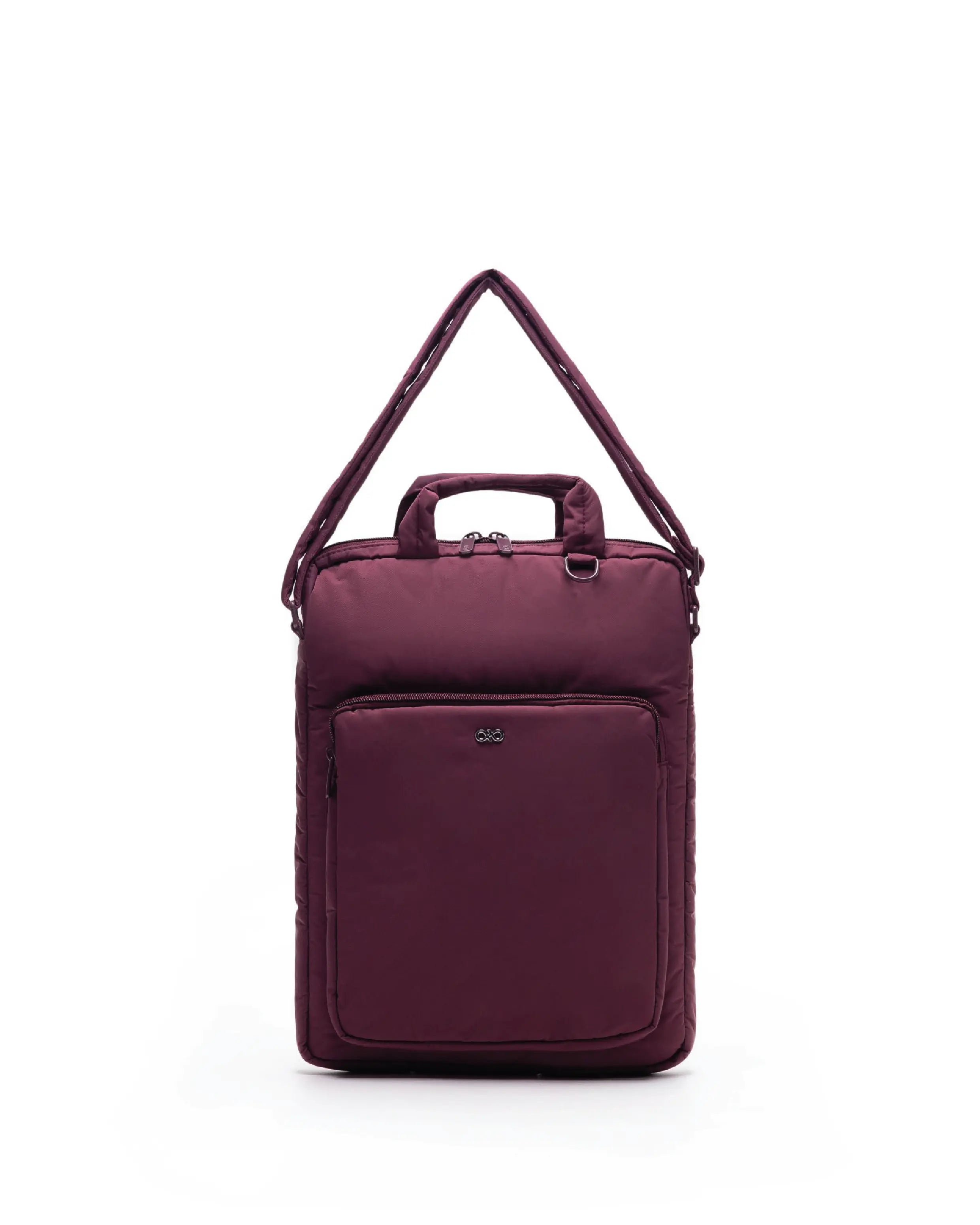 POSH LAPTOP BAG IN WINE The Sophia Label