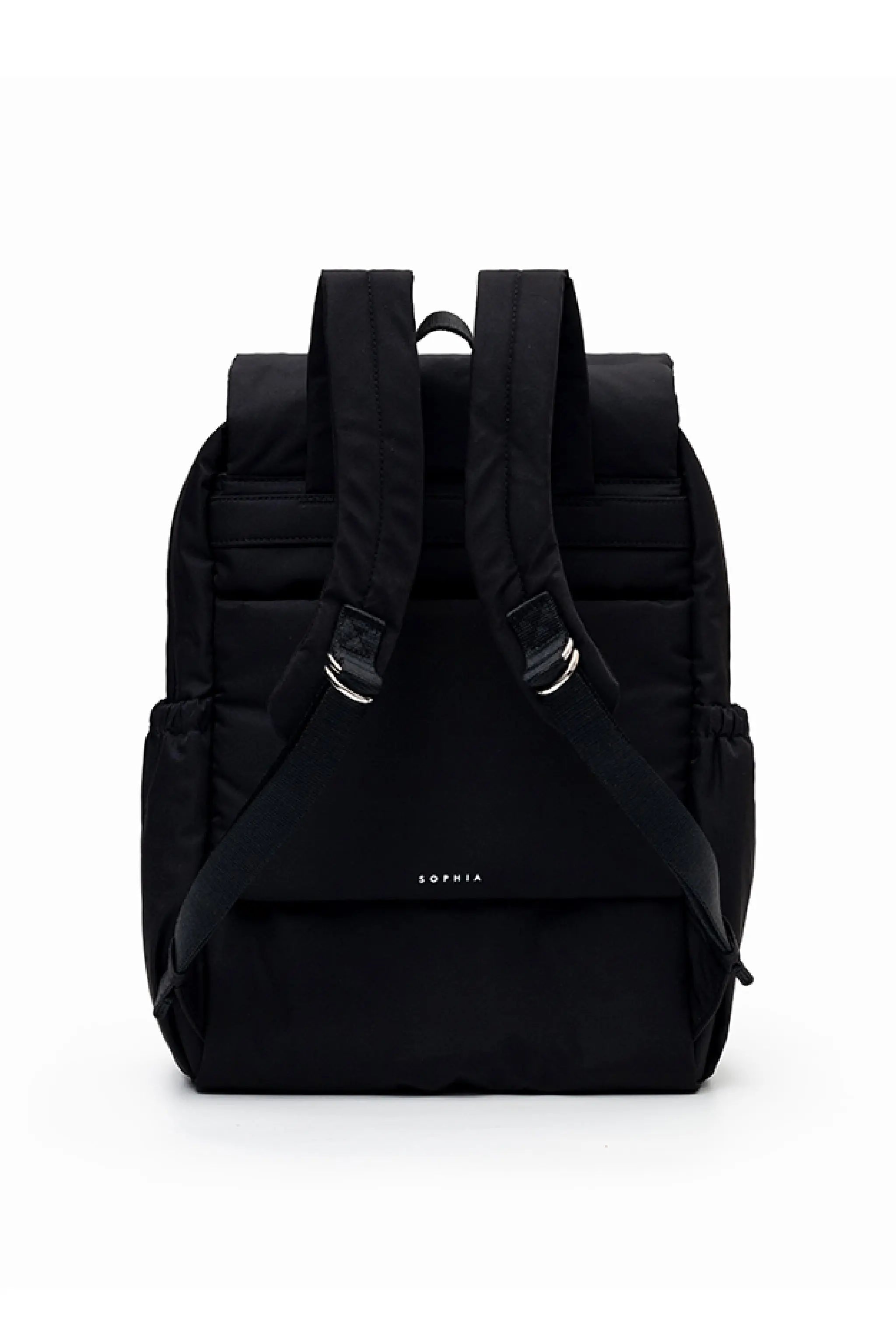 COSY LUXE UTILITY BACKPACK IN JET BLACK 