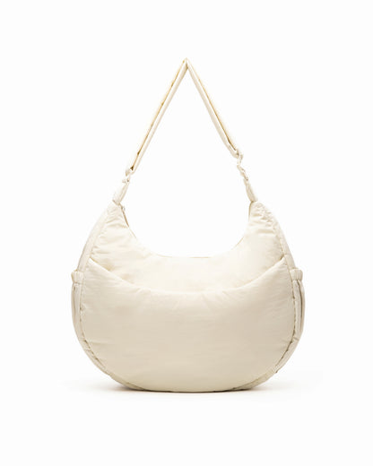 XL COSY PUFFY CROSSBODY BAG IN MOONBEAM